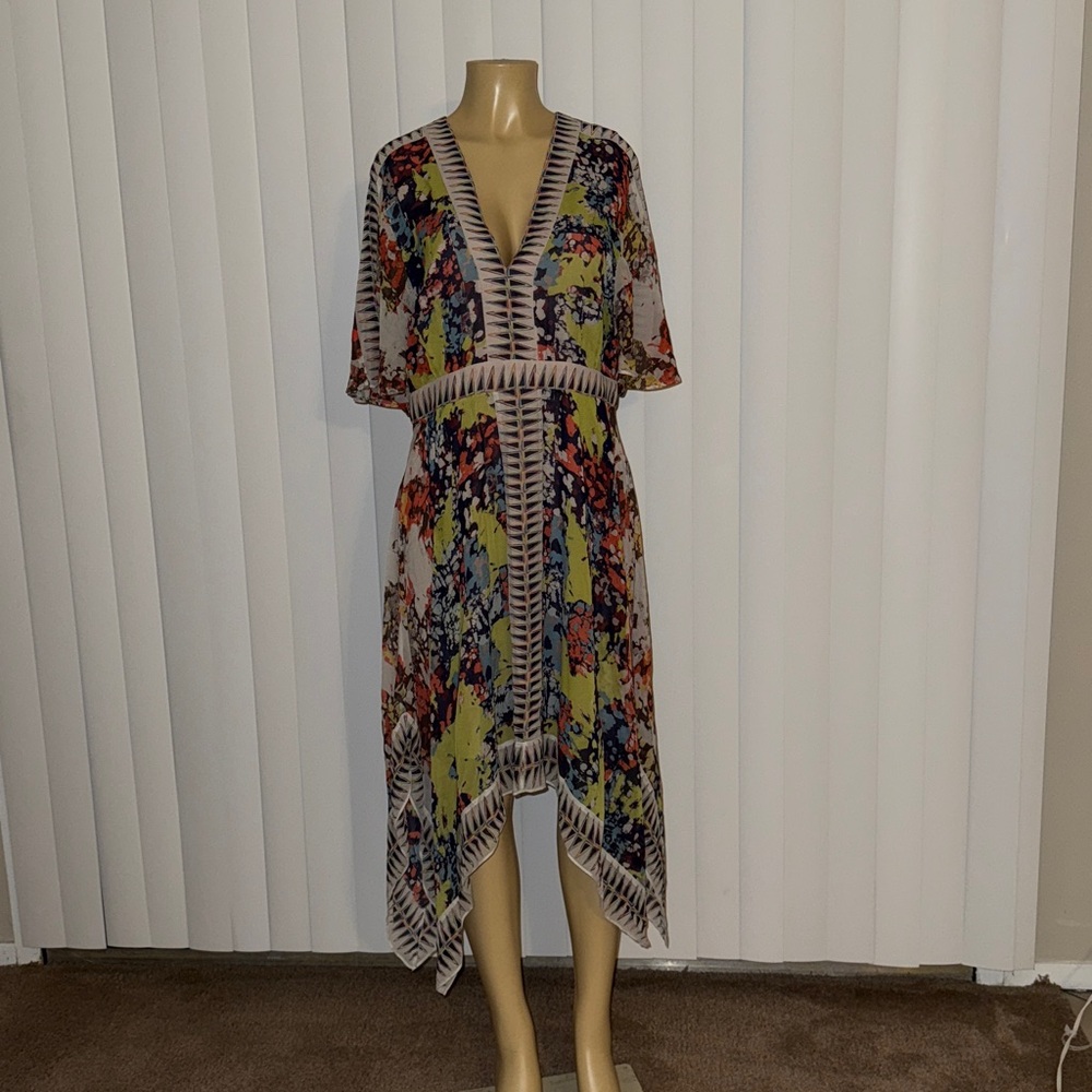 BCBGMaxAzria Floral Multicolor Dress